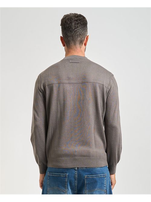 Men's Armani Exchange crew neck sweater in wool blend ARMANI EXCHANGE | XM001878-AF11982U8092